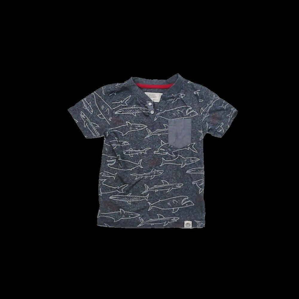 Free Planet Boys Blue Shark T-Shirt size: 4T